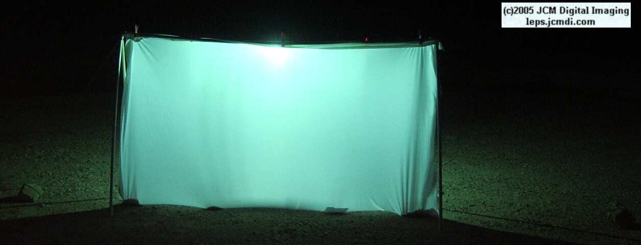 Portable and compact night flying insect collecting sheet rig documentary JCMDI.COM